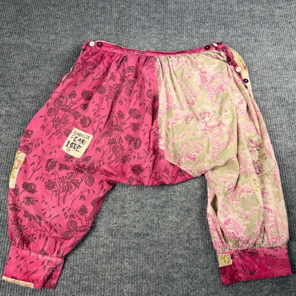Magnolia Pearl Pants - Magnolia Pearl Kiki Bloomers Womens OS 200 Betsy Pink Floral Cotton Boho Cottage